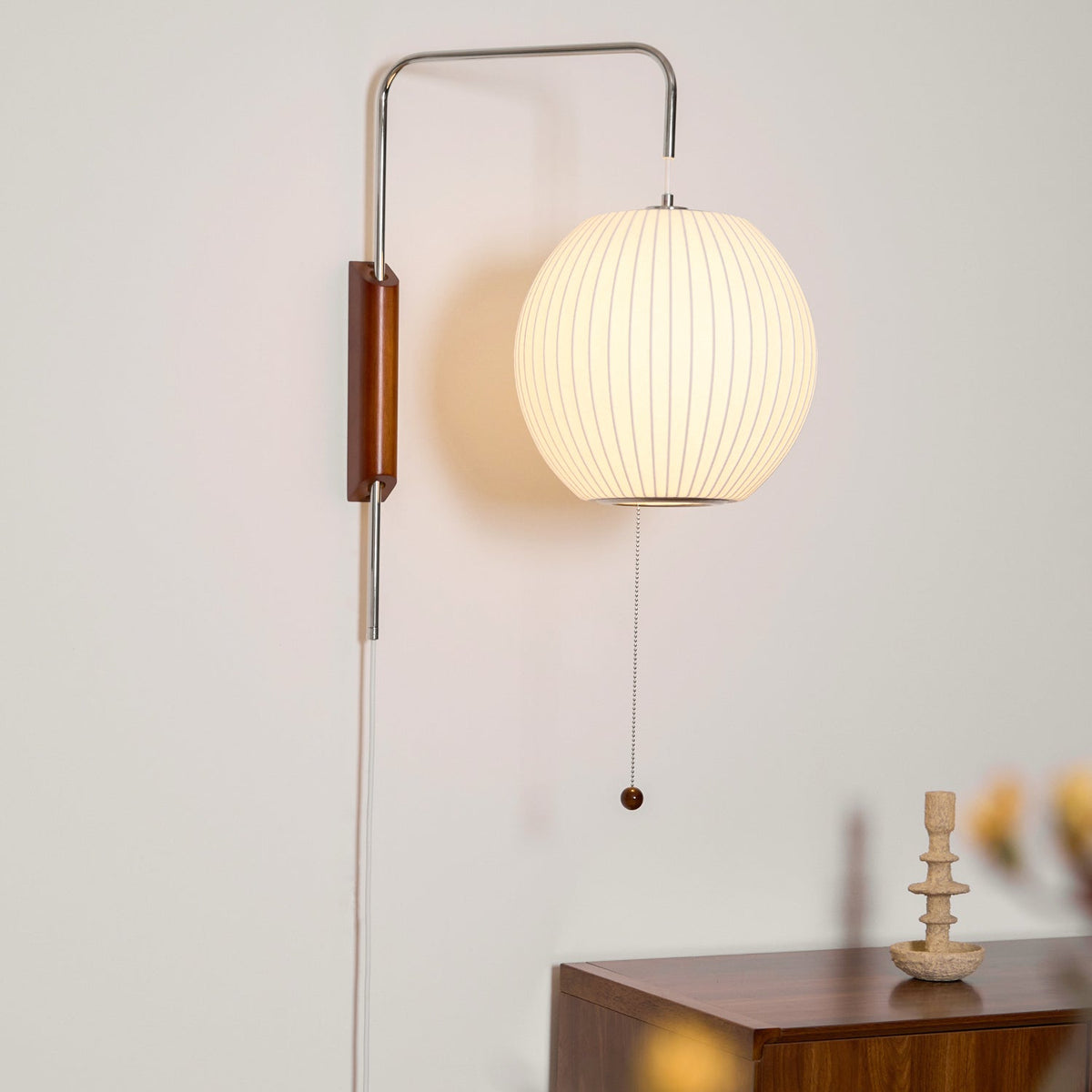 Aldinira aplique de pared nogal Bola