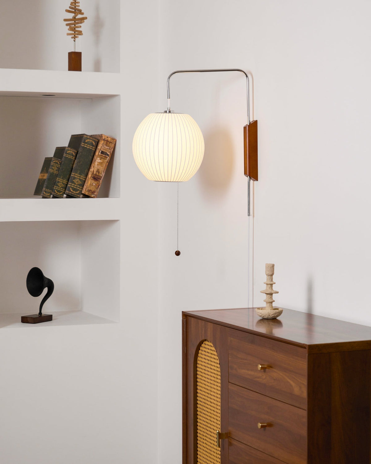 Aldinira aplique de pared nogal Bola