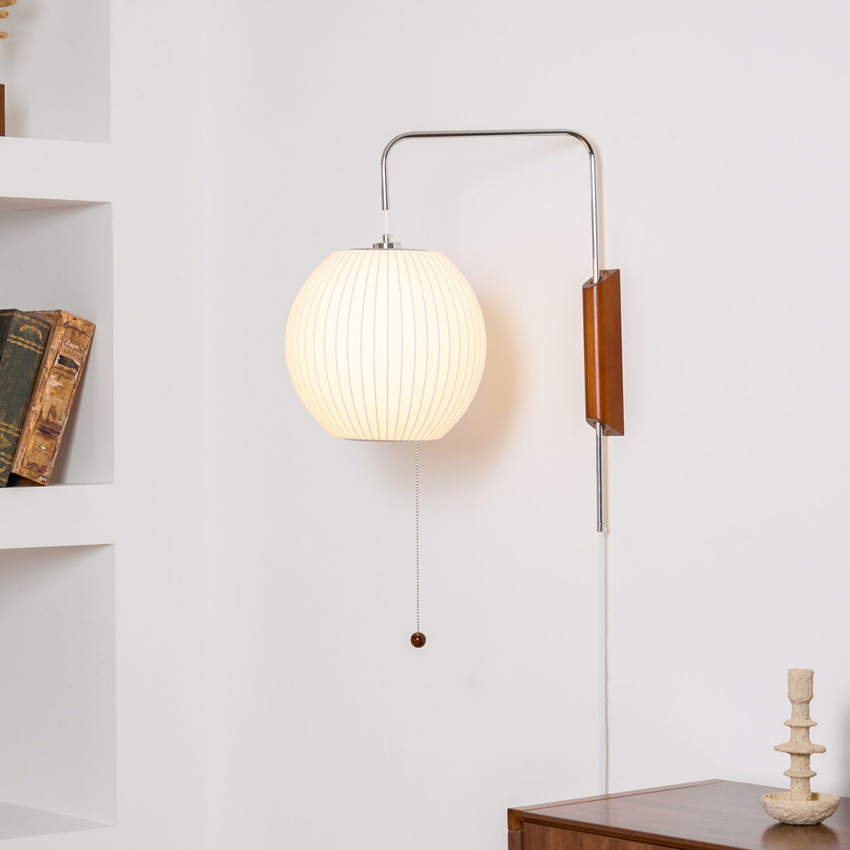 Aldinira aplique de pared nogal Bola