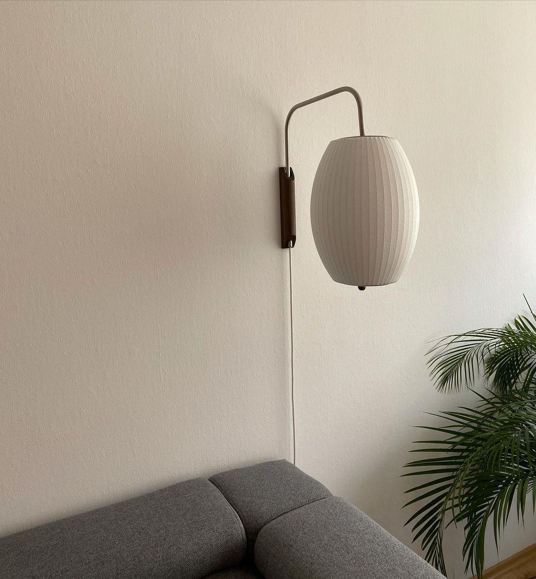Aldinira aplique de pared nogal Bola