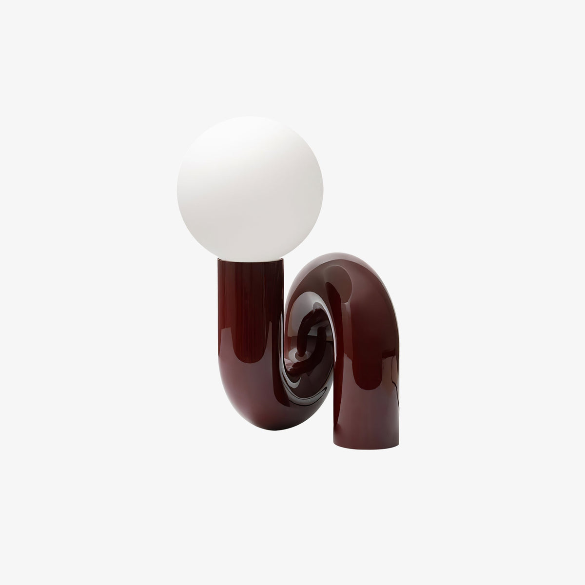 Soreeon lámpara de mesa de estilo lúdico N Shape todo en blanco