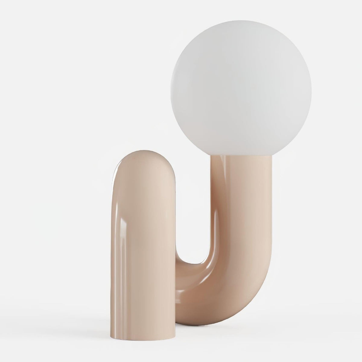 Soreeon lámpara de mesa de estilo lúdico N Shape todo en blanco