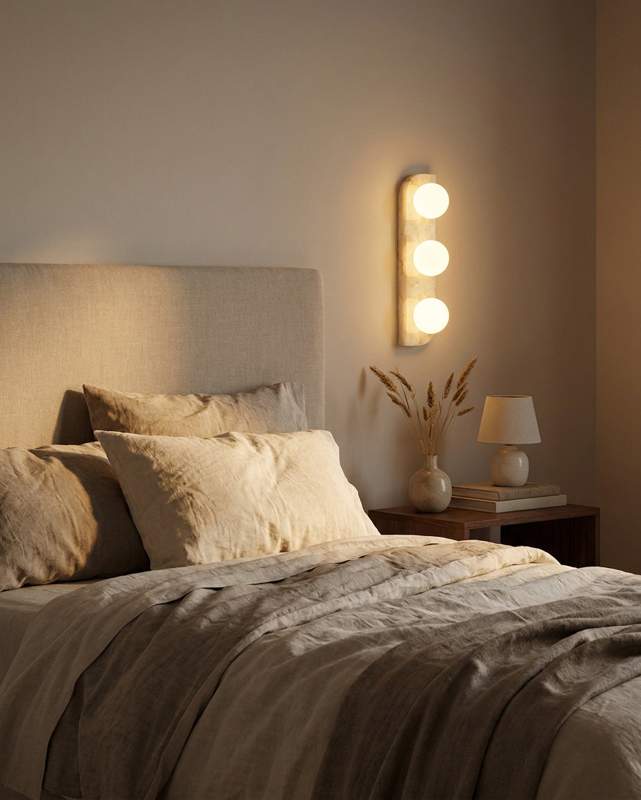 Onyx aplique de pared alabastro