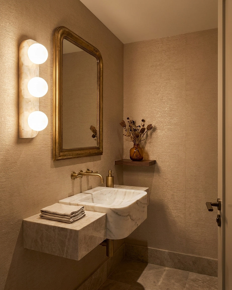 Onyx aplique de pared alabastro