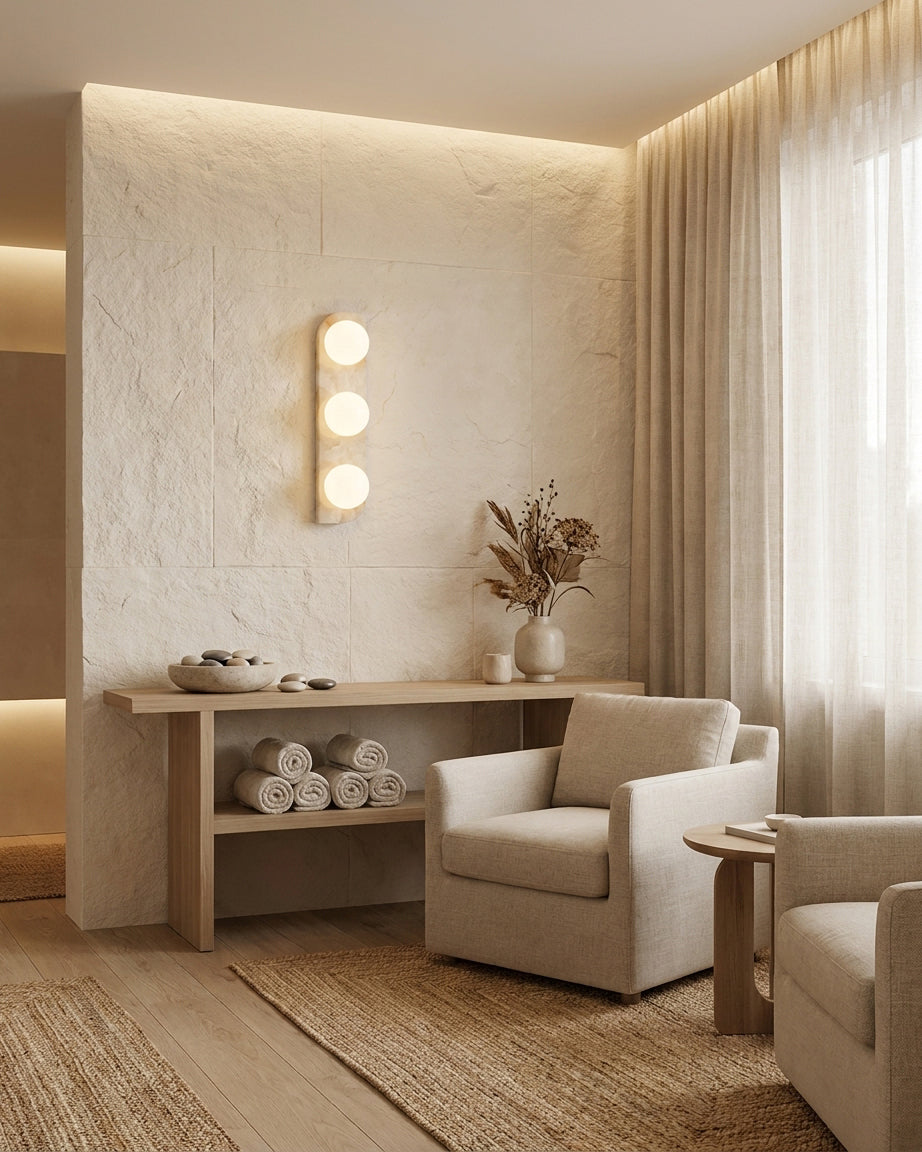 Onyx aplique de pared alabastro