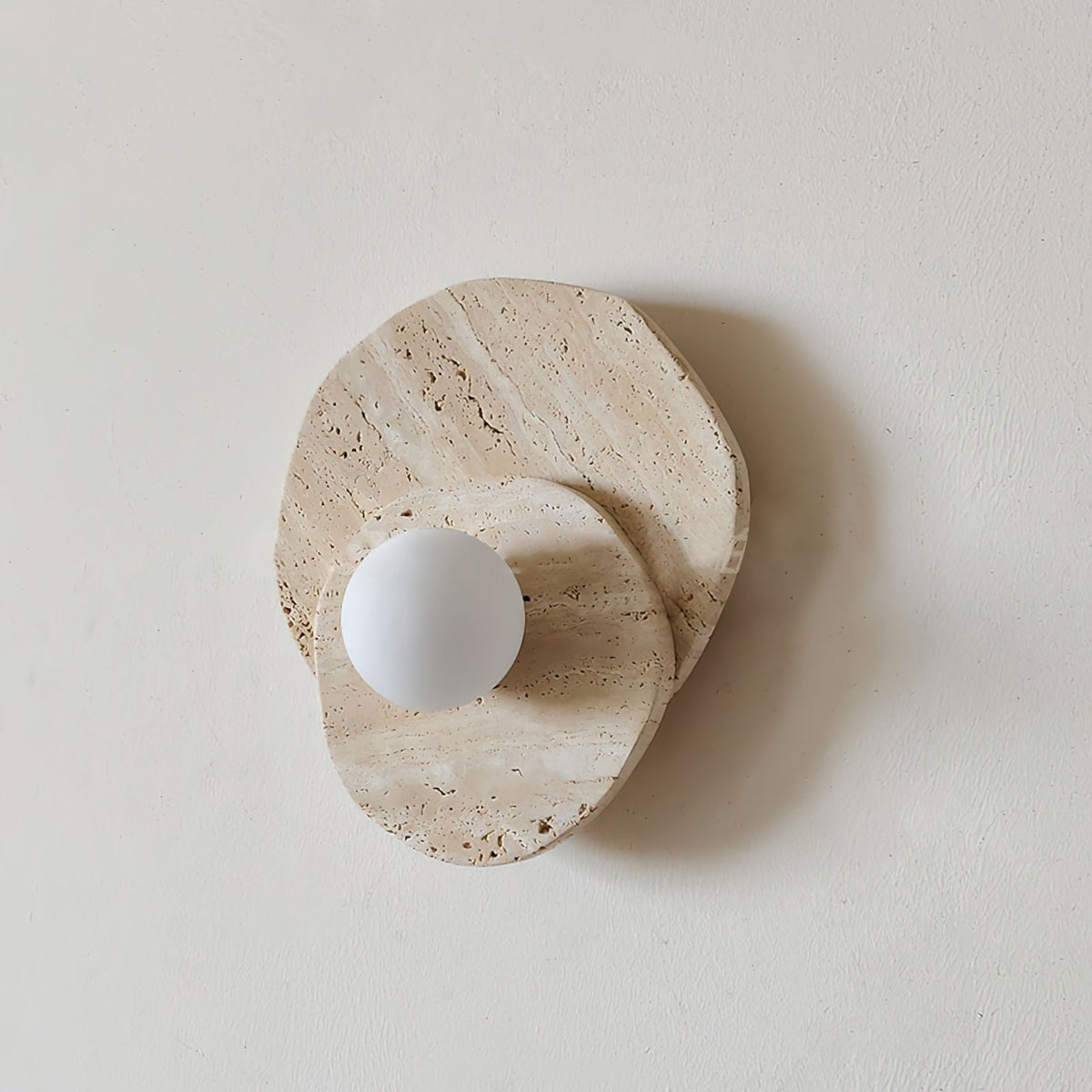 Tavinielle aplique de pared travertino Estética Wabi-sabi