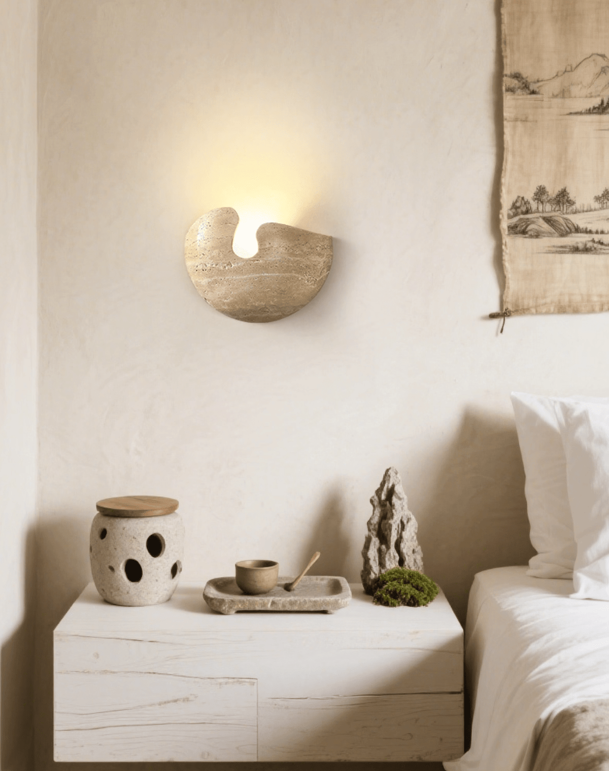 Pearl aplique de pared Stone