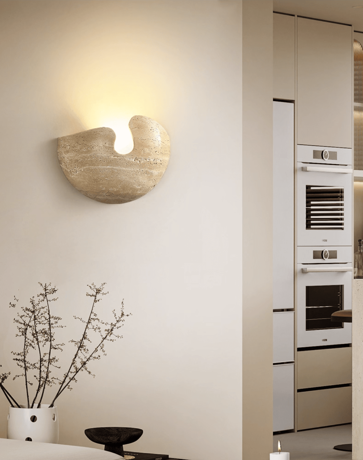 Pearl aplique de pared Stone