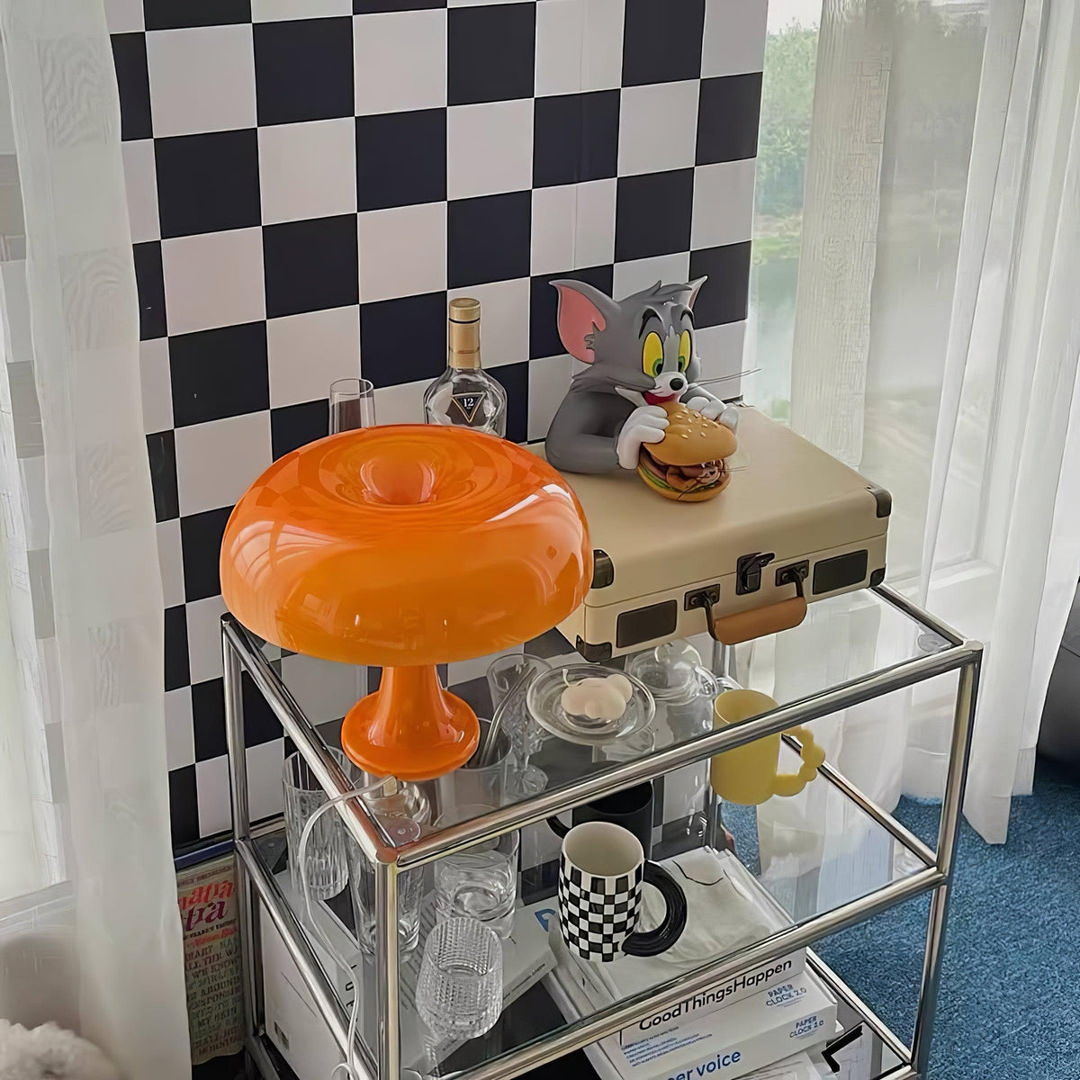 Orelielia lámpara de mesa de estilo lúdico