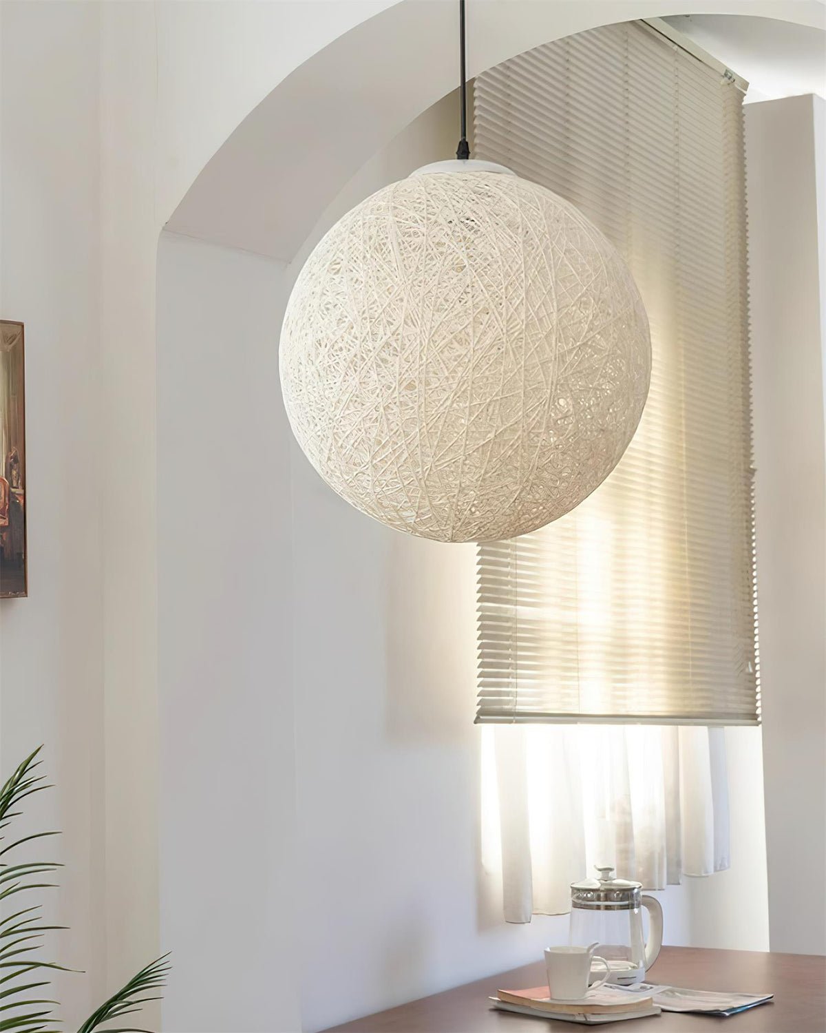 Cashae lámpara colgante moderna minimalista con esfera