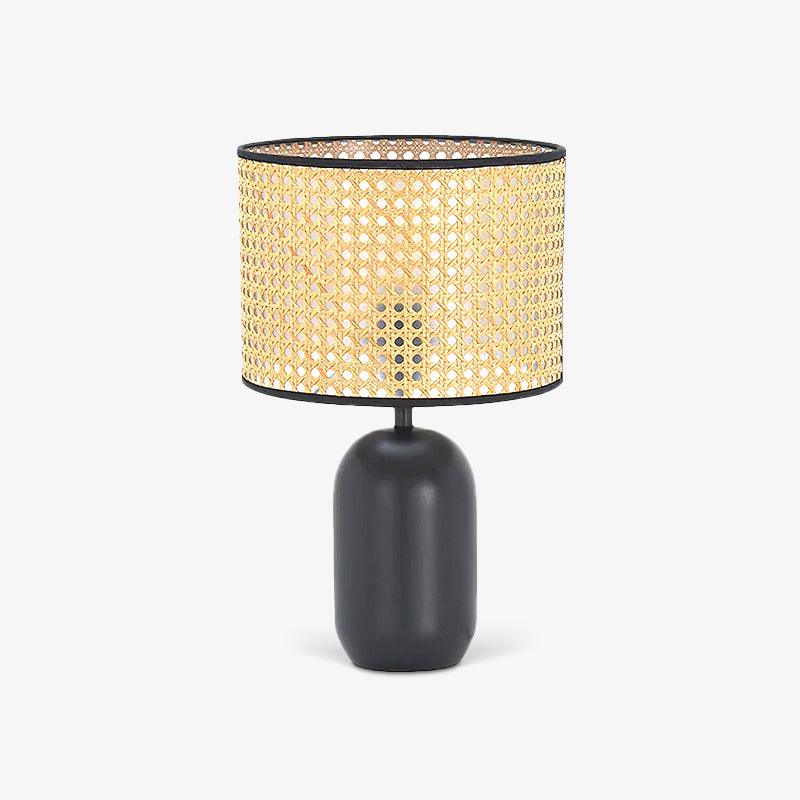 Ravarielle lámpara de mesa moderna de bambú