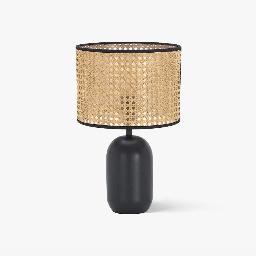 Ravarielle lámpara de mesa moderna de bambú