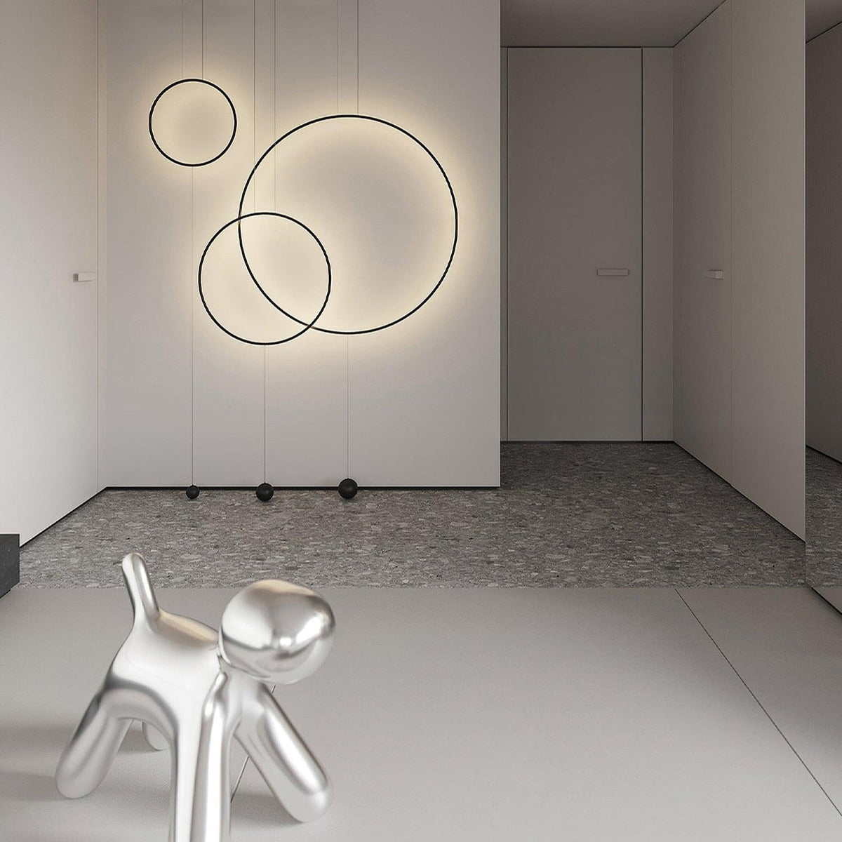 Ryker lámpara colgante minimalista circular