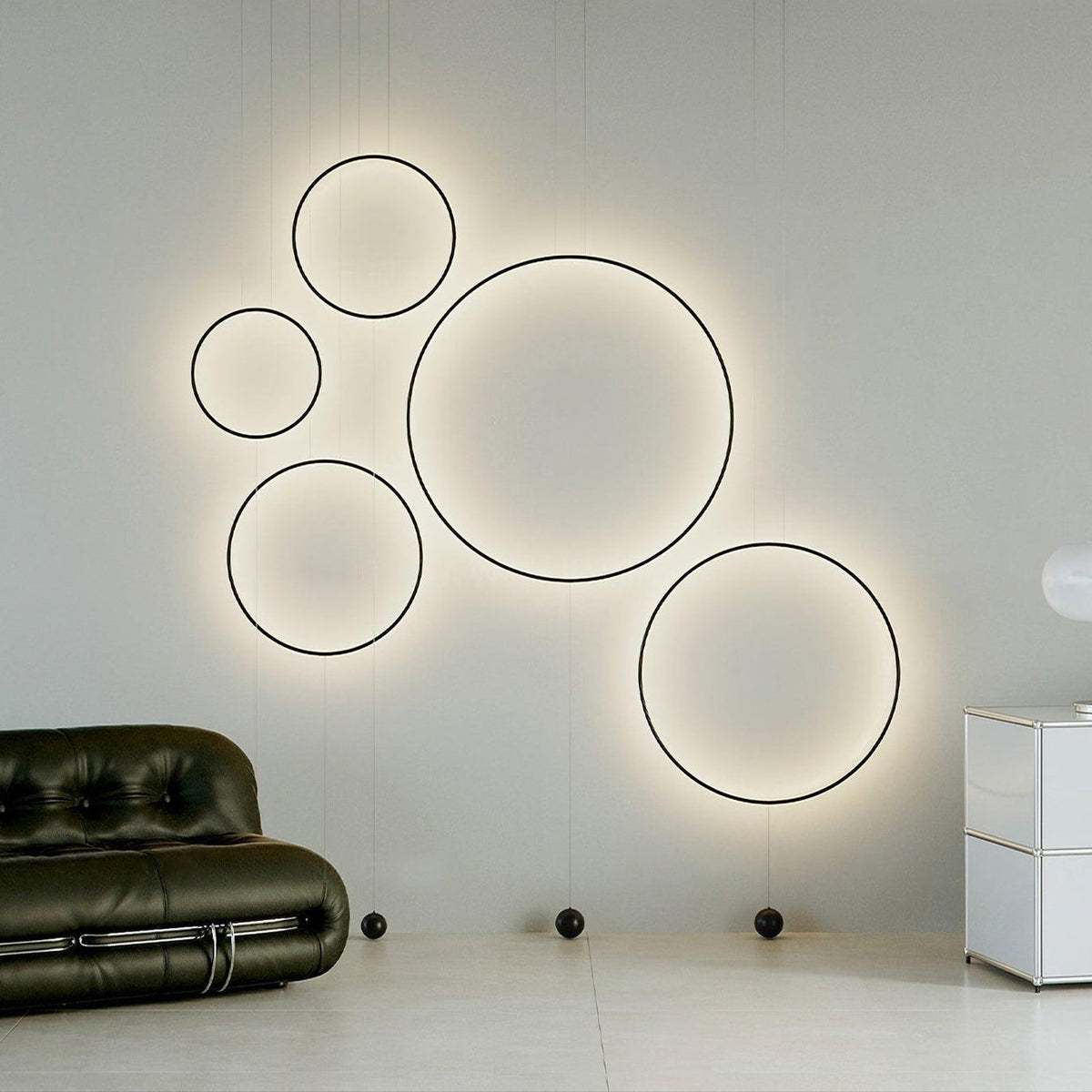 Ryker lámpara colgante minimalista circular