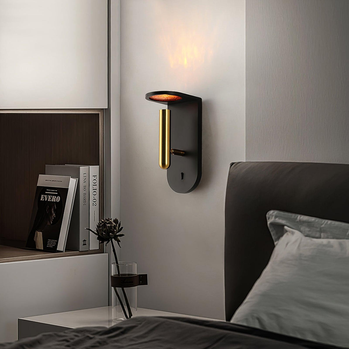 Caloaria aplique de pared LED con interruptor ON/OFF