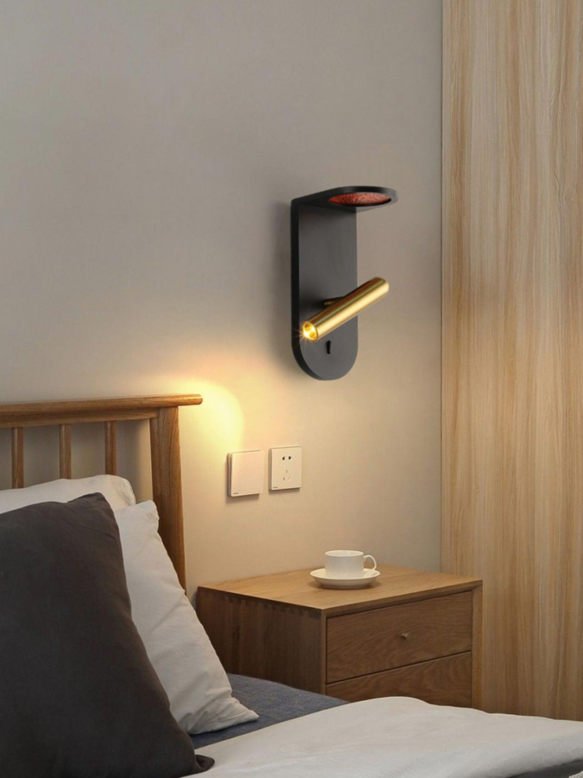 Caloaria aplique de pared LED con interruptor ON/OFF