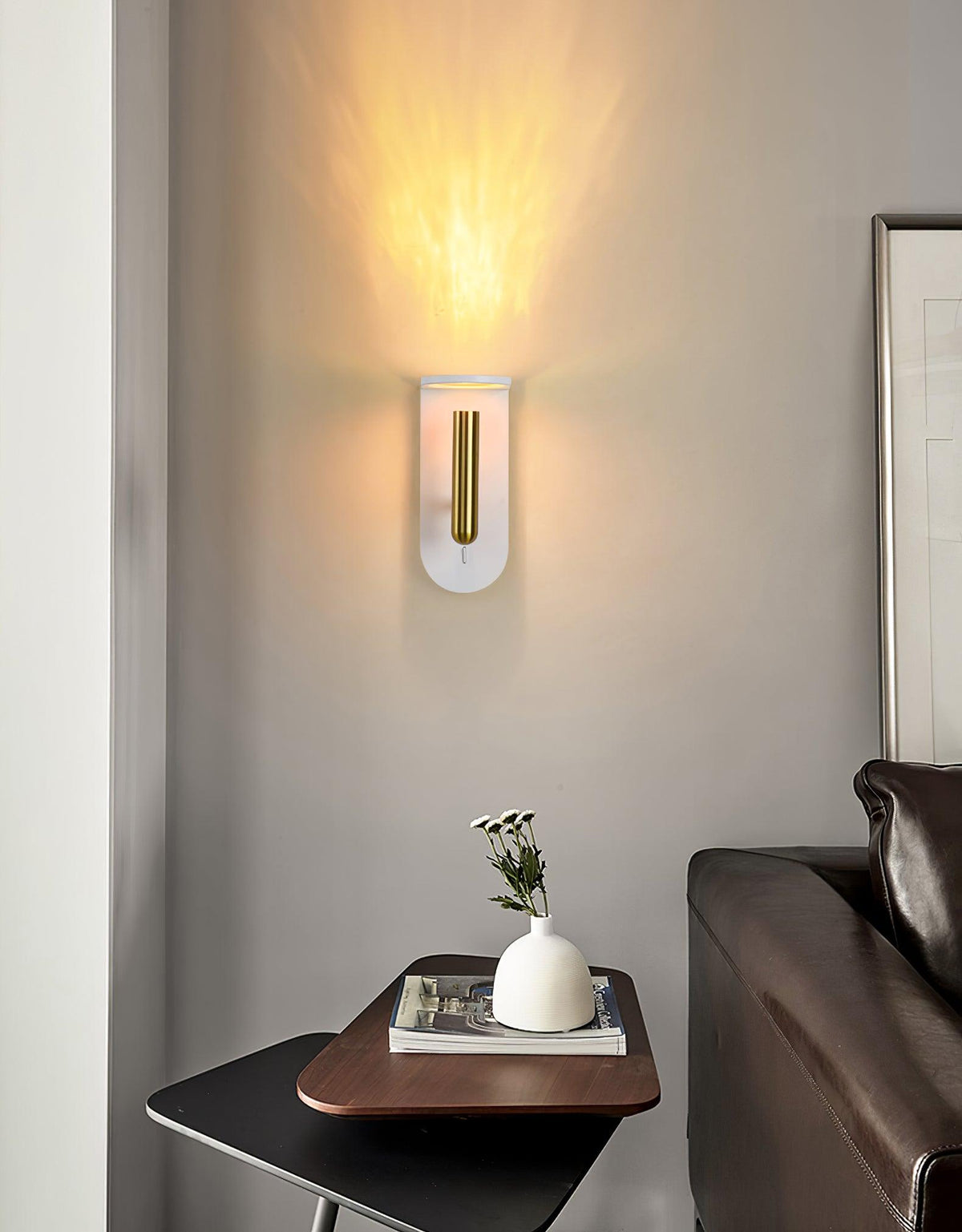 Caloaria aplique de pared LED con interruptor ON/OFF