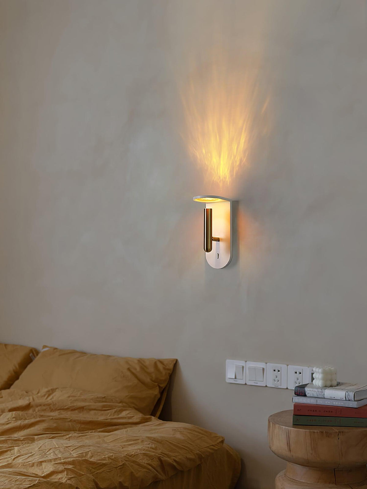 Caloaria aplique de pared LED con interruptor ON/OFF