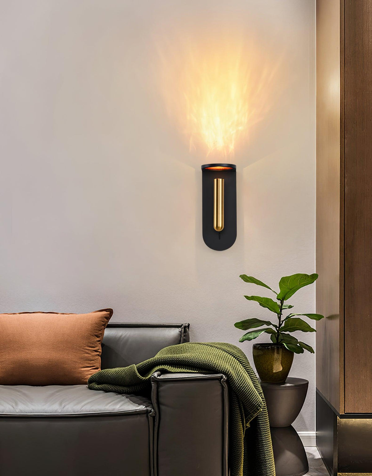 Caloaria aplique de pared LED con interruptor ON/OFF