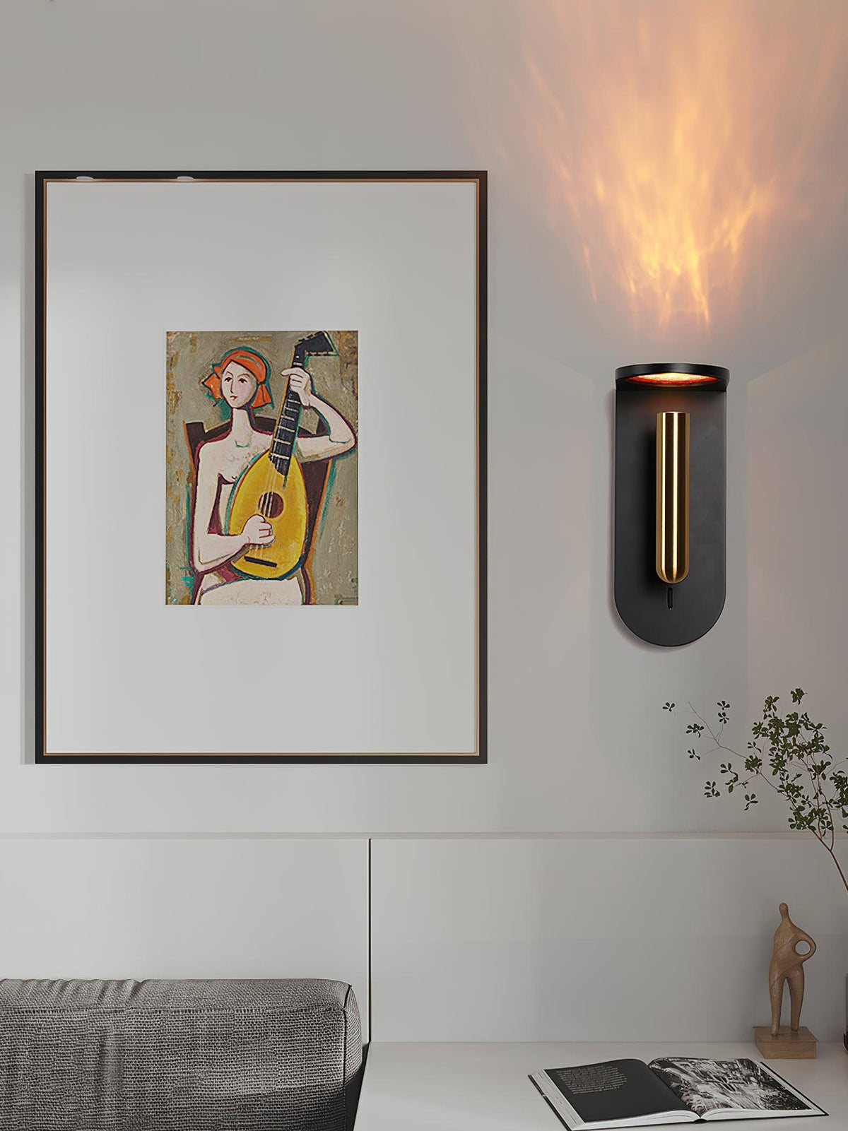 Caloaria aplique de pared LED con interruptor ON/OFF