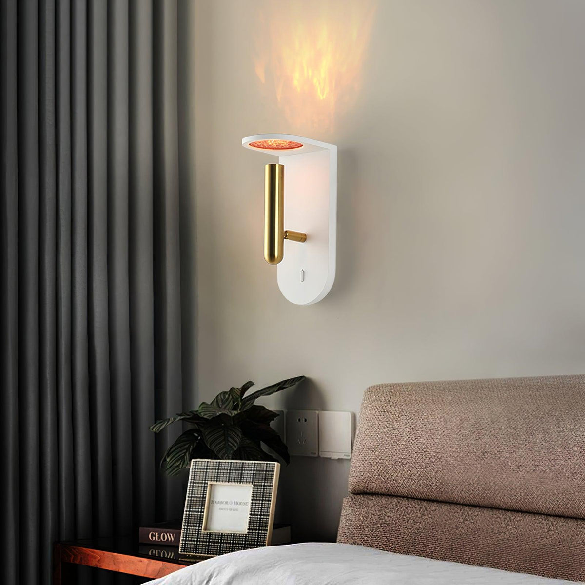 Caloaria aplique de pared LED con interruptor ON/OFF