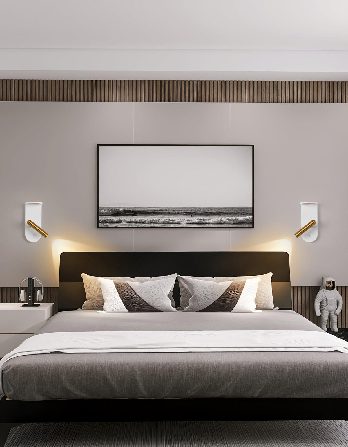 Caloaria aplique de pared LED con interruptor ON/OFF