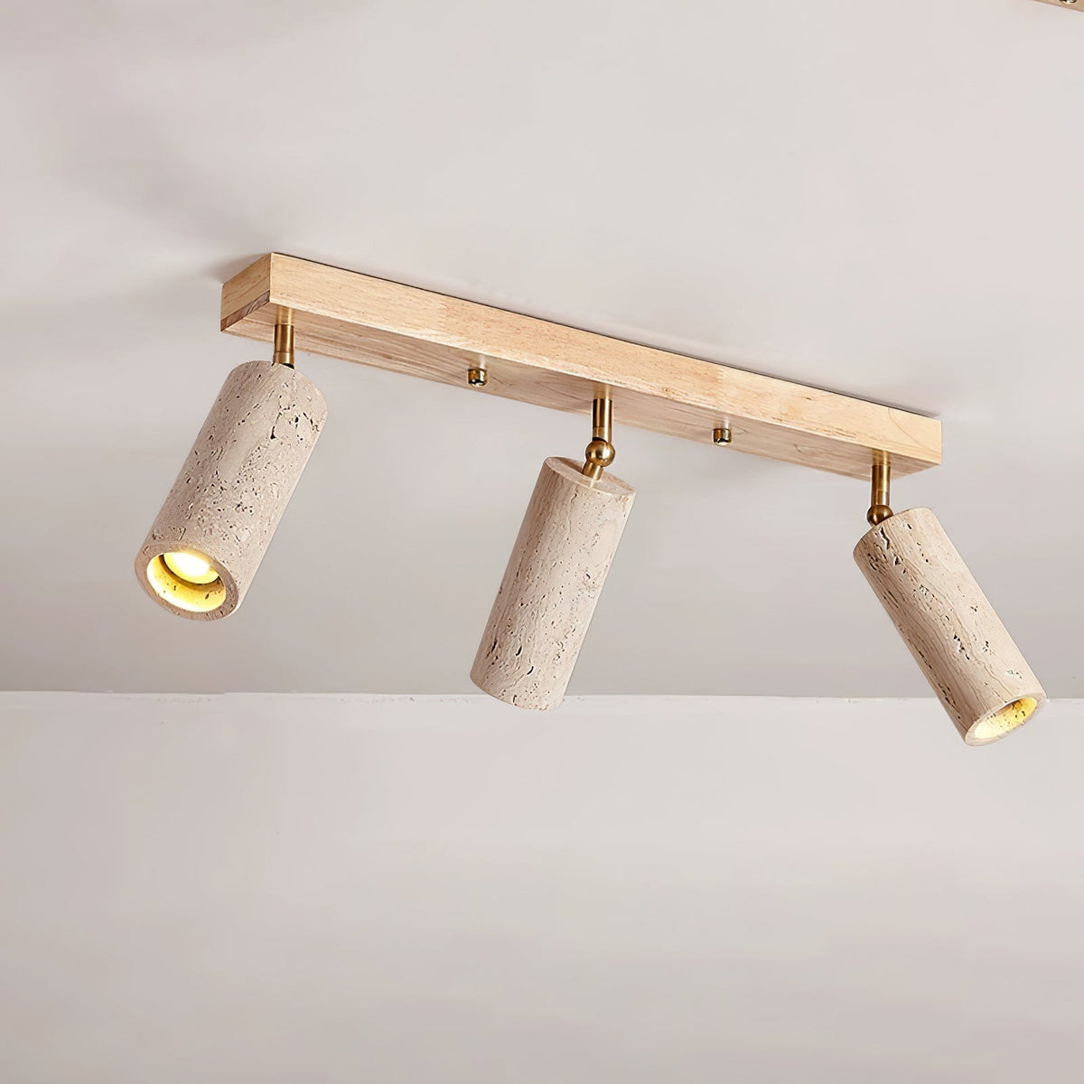 Tavalette lámpara de techo Multi-Cilindro travertino