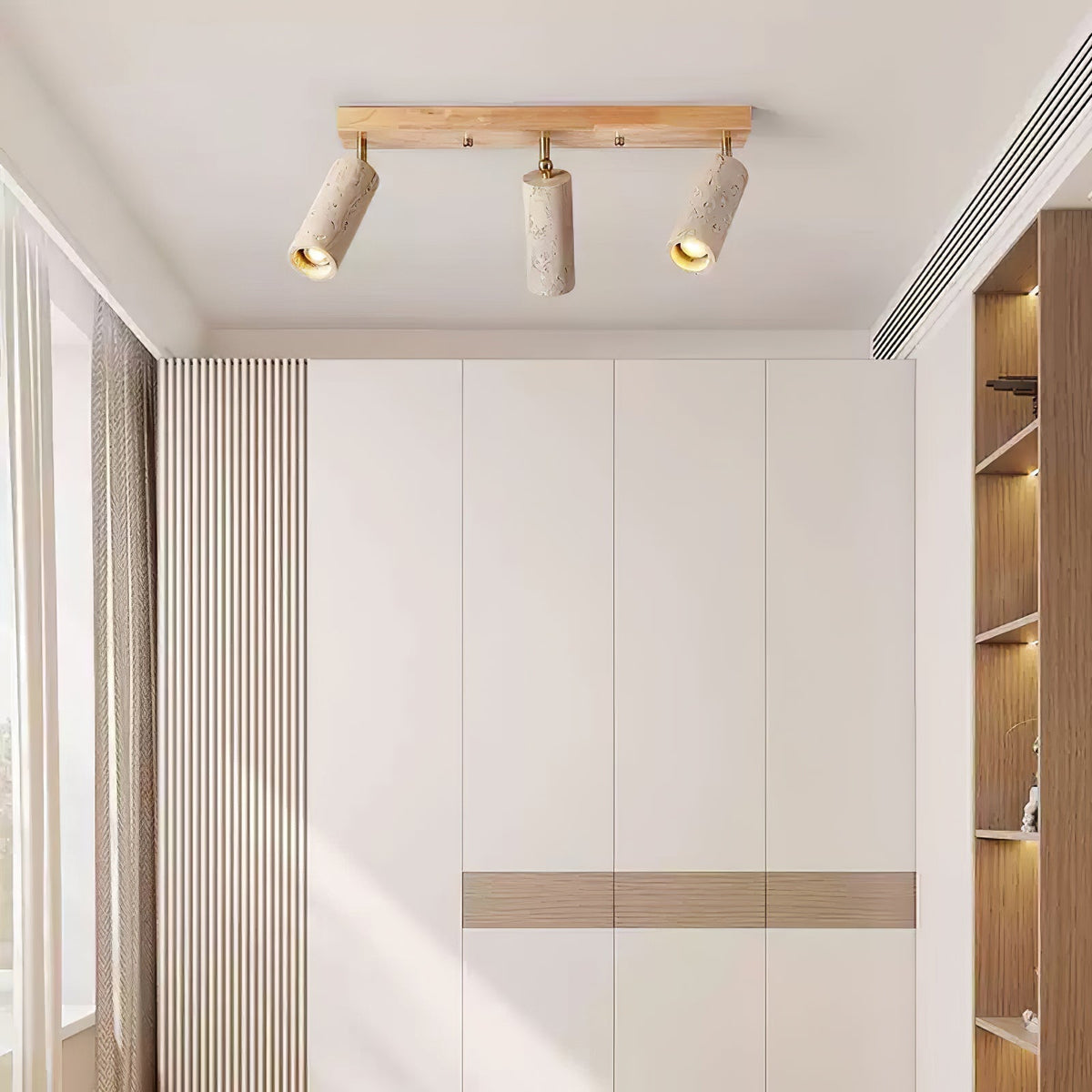 Tavalette lámpara de techo Multi-Cilindro travertino