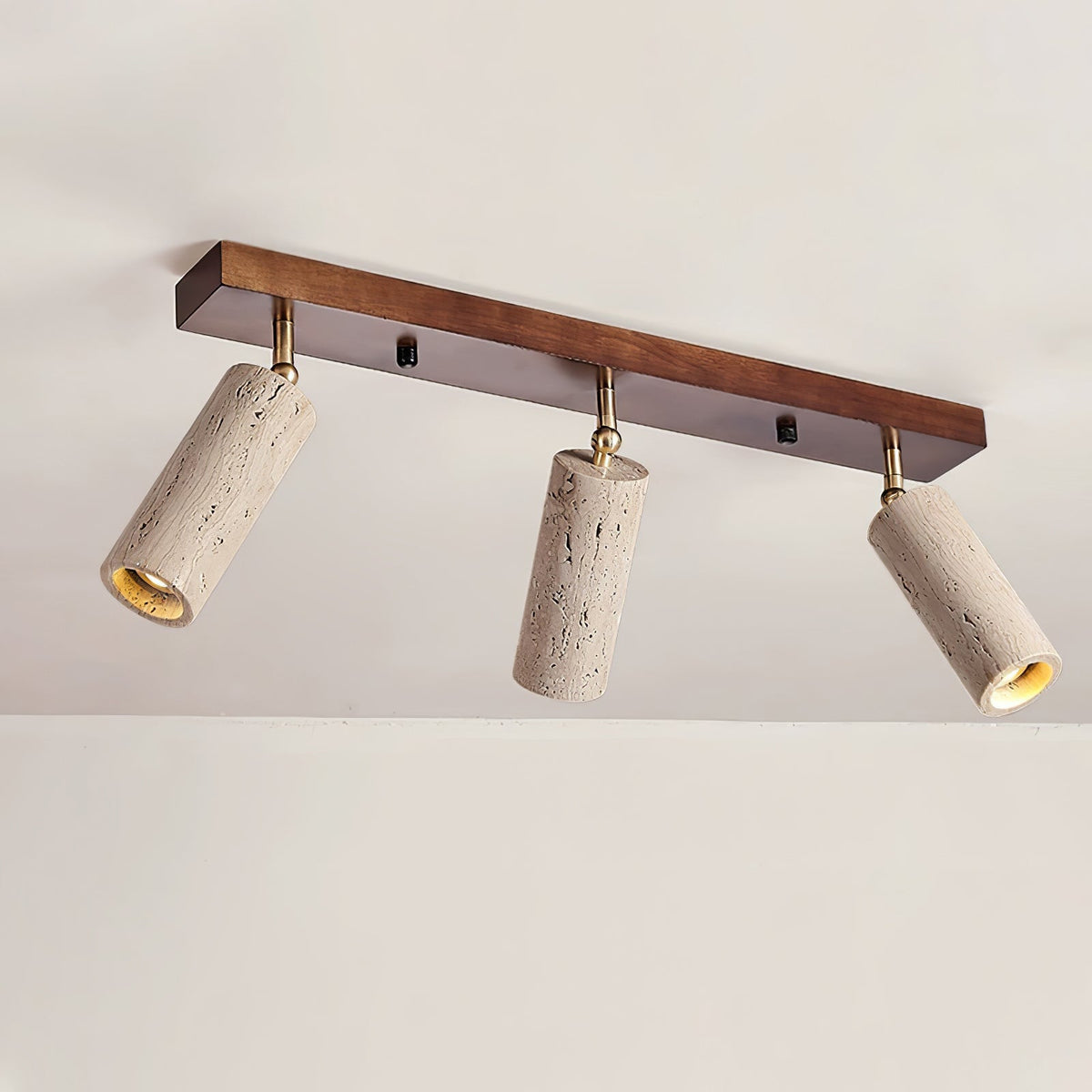 Tavalette lámpara de techo Multi-Cilindro travertino