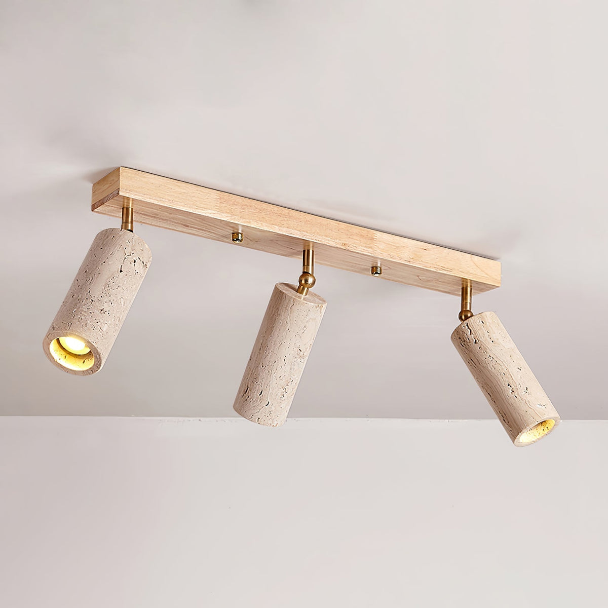 Tavalette lámpara de techo Multi-Cilindro travertino