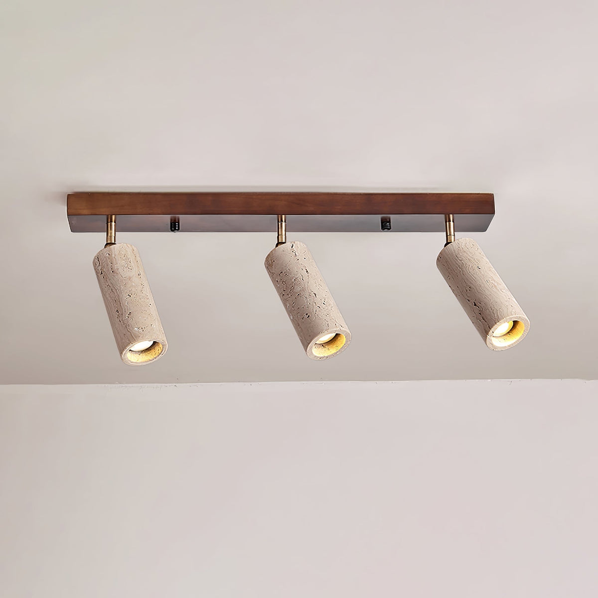Tavalette lámpara de techo Multi-Cilindro travertino