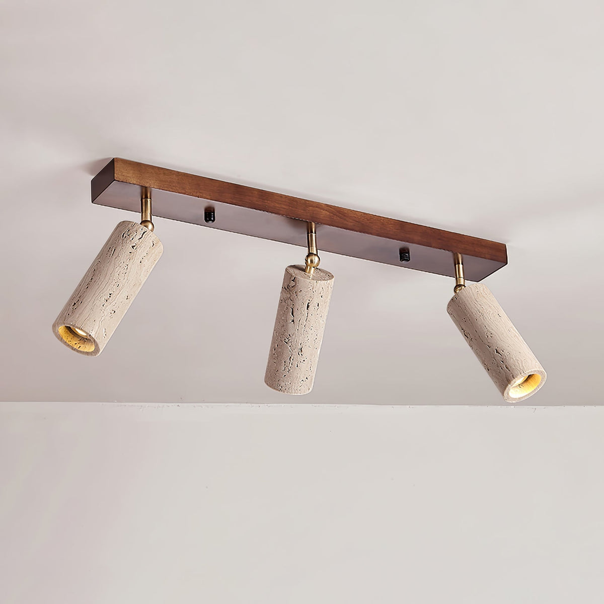 Tavalette lámpara de techo Multi-Cilindro travertino