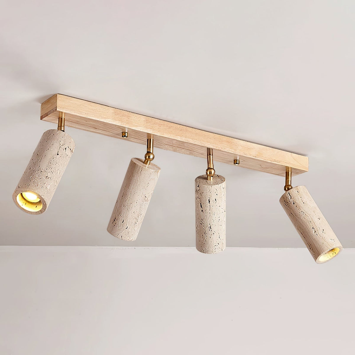 Tavalette lámpara de techo Multi-Cilindro travertino