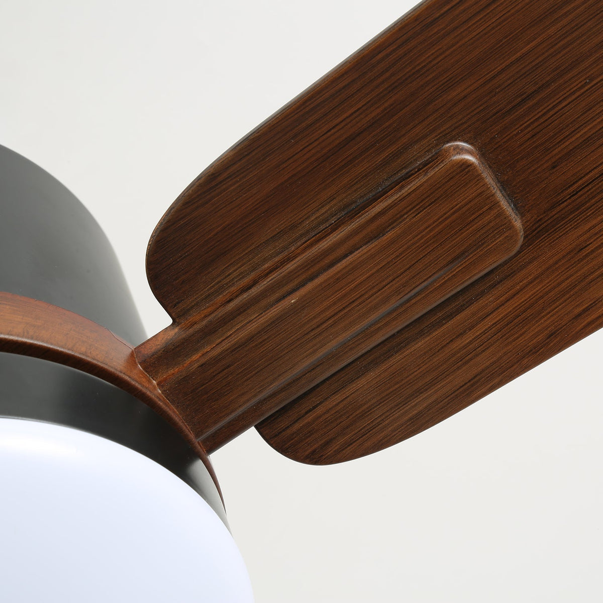Zeyra ventilador de techo con luz moderno de madera de nogal