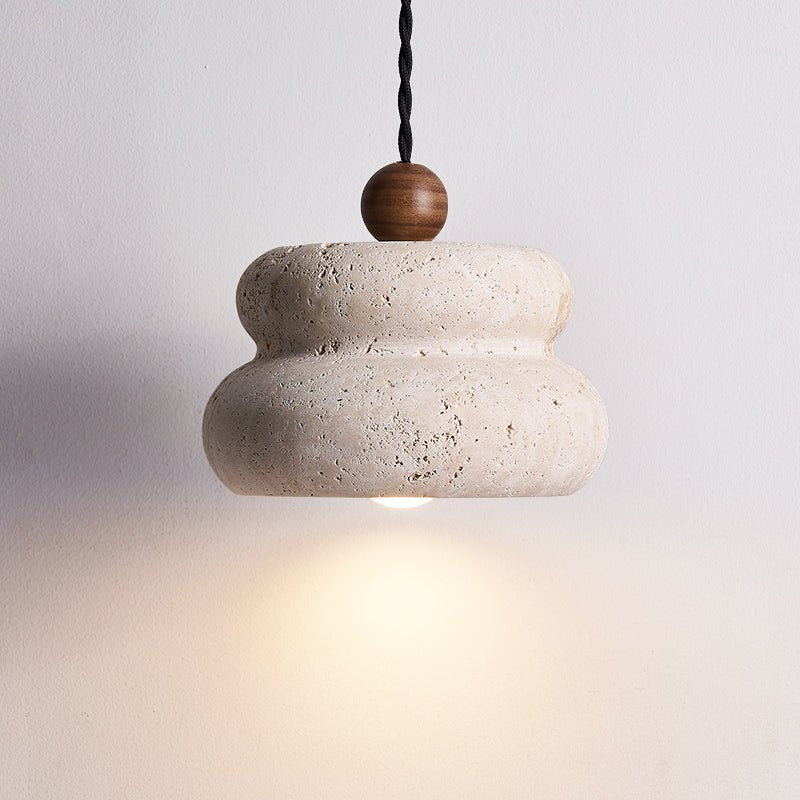 Nivora lámpara colgante de piedra