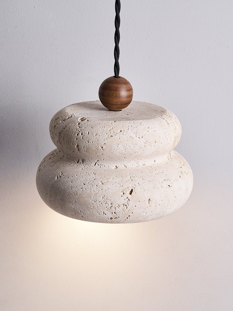 Nivora lámpara colgante de piedra
