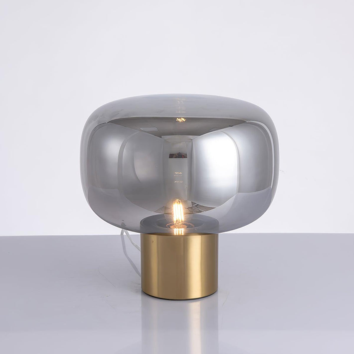 Teloz lámpara de mesa de vidrio industrial
