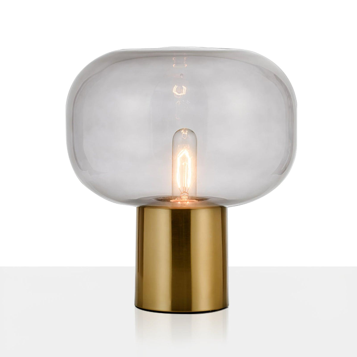 Teloz lámpara de mesa de vidrio industrial