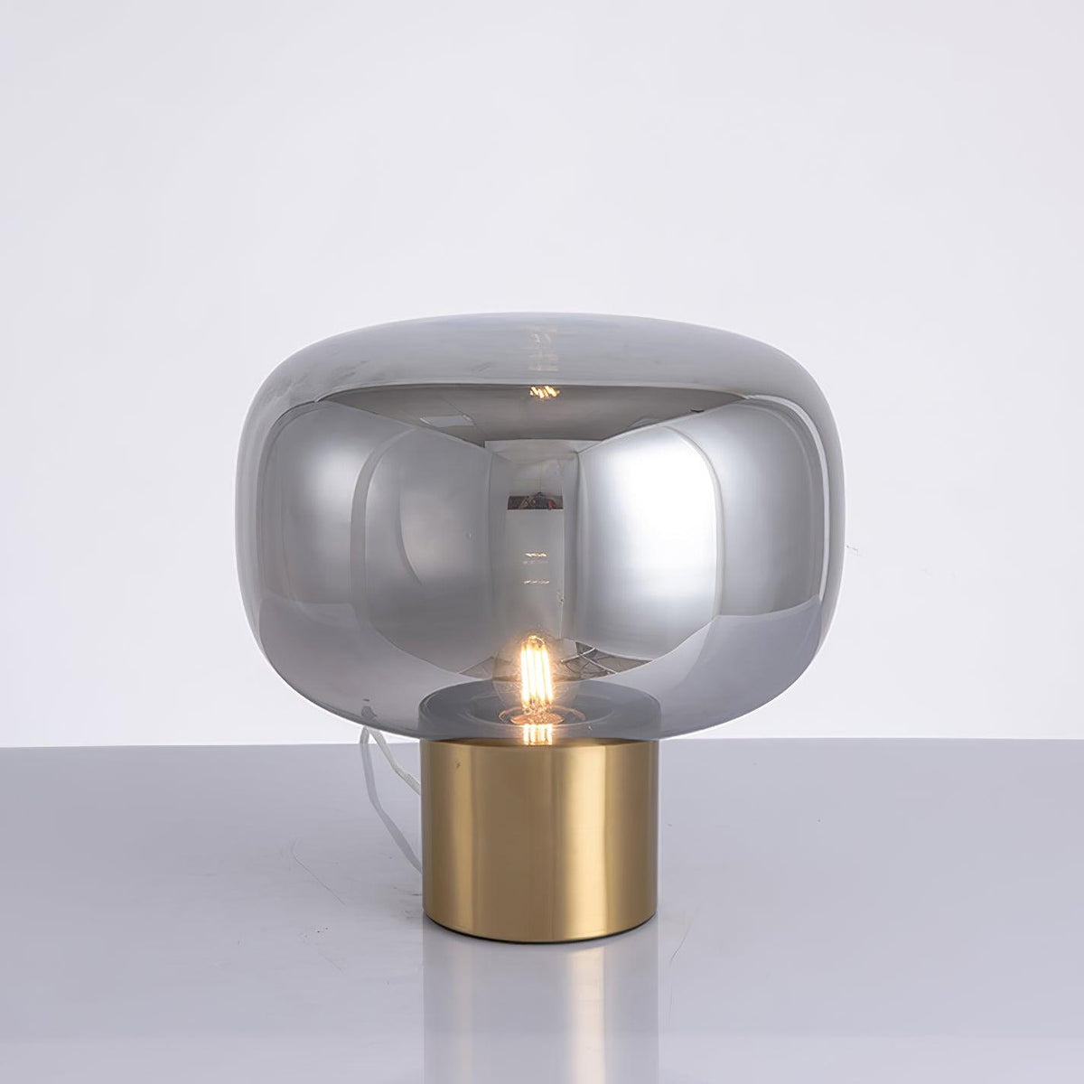 Teloz lámpara de mesa de vidrio industrial