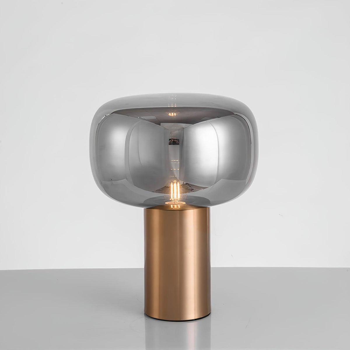 Teloz lámpara de mesa de vidrio industrial