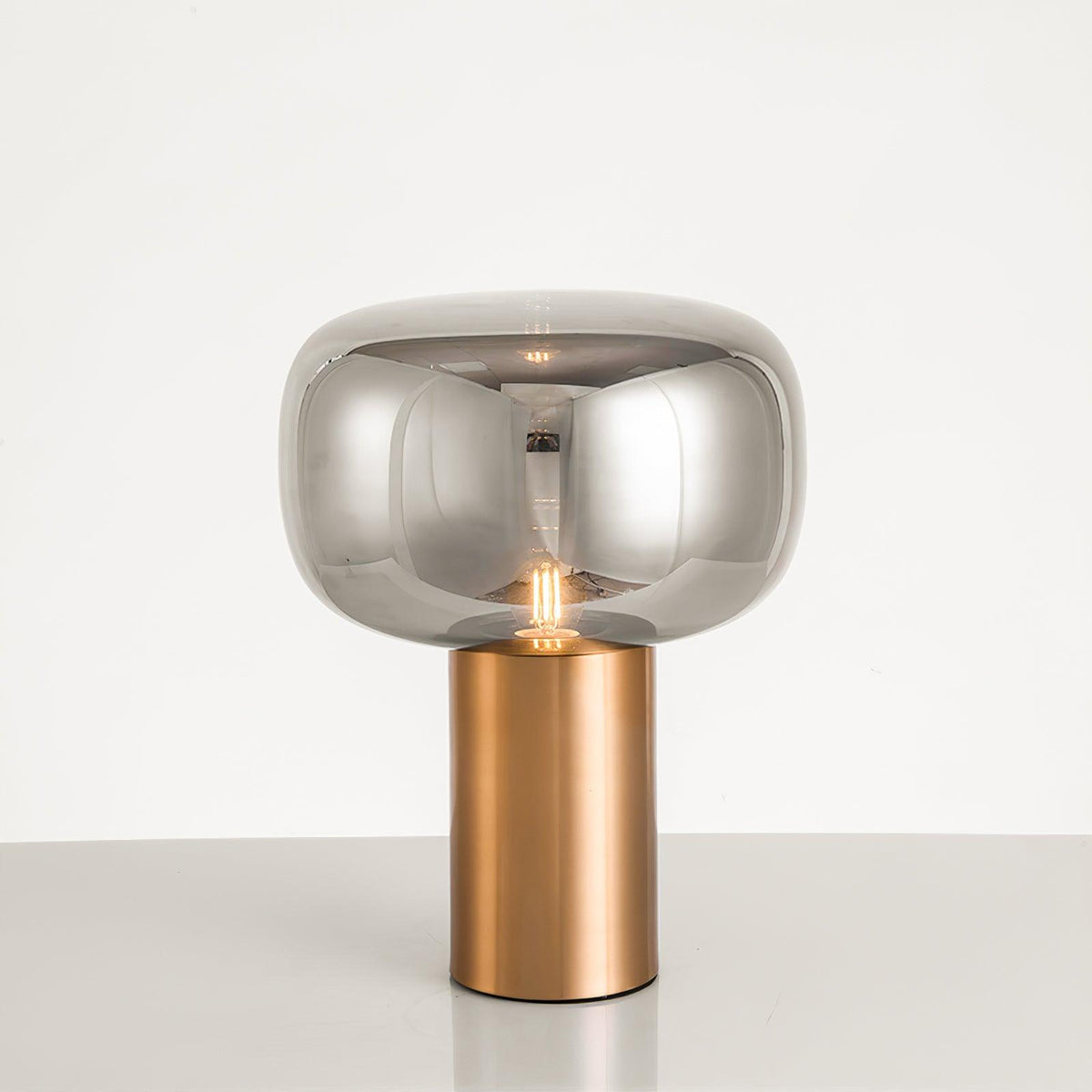Teloz lámpara de mesa de vidrio industrial