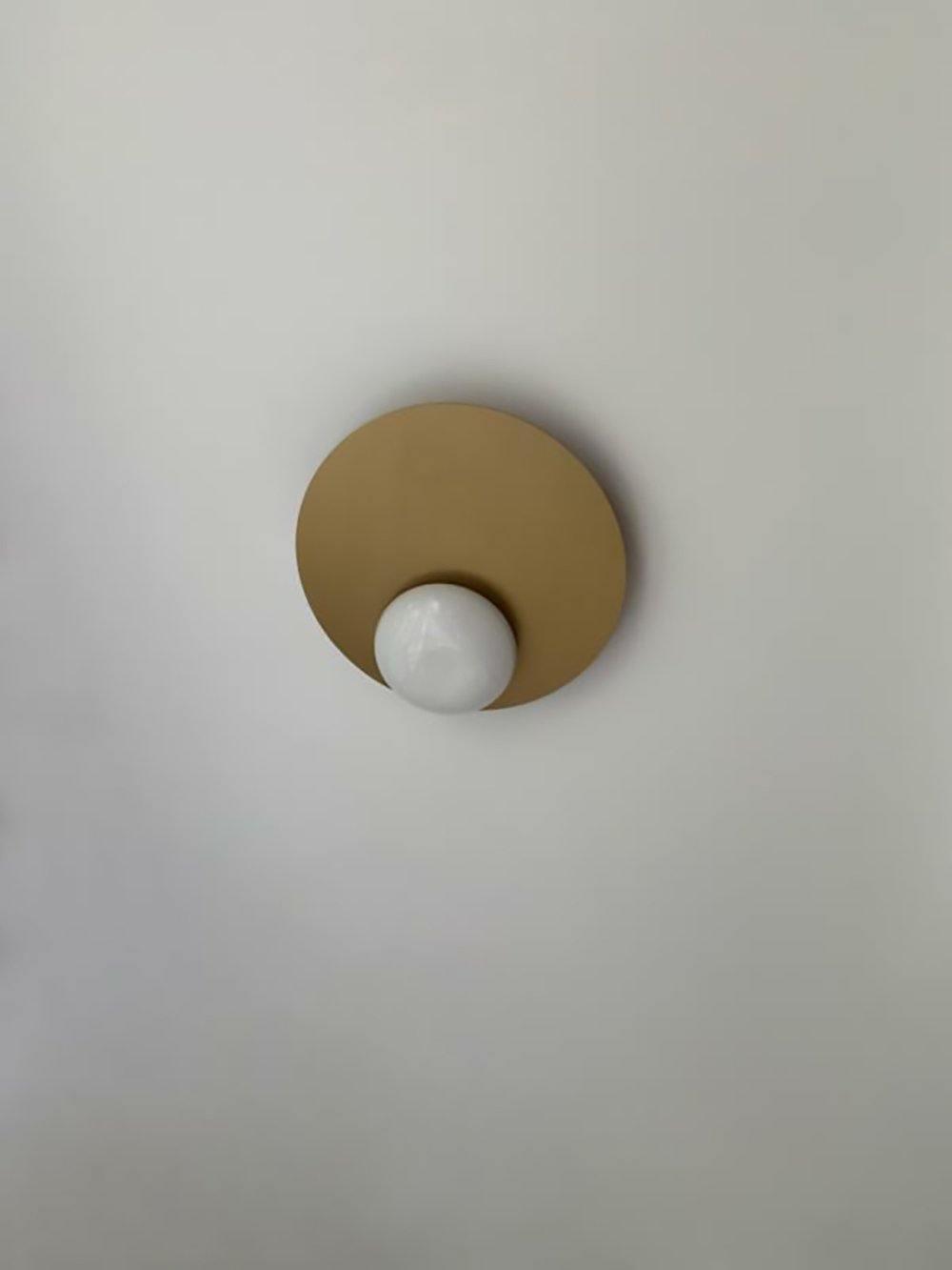 Ivsolion aplique de pared moderno minimalista con vidrio