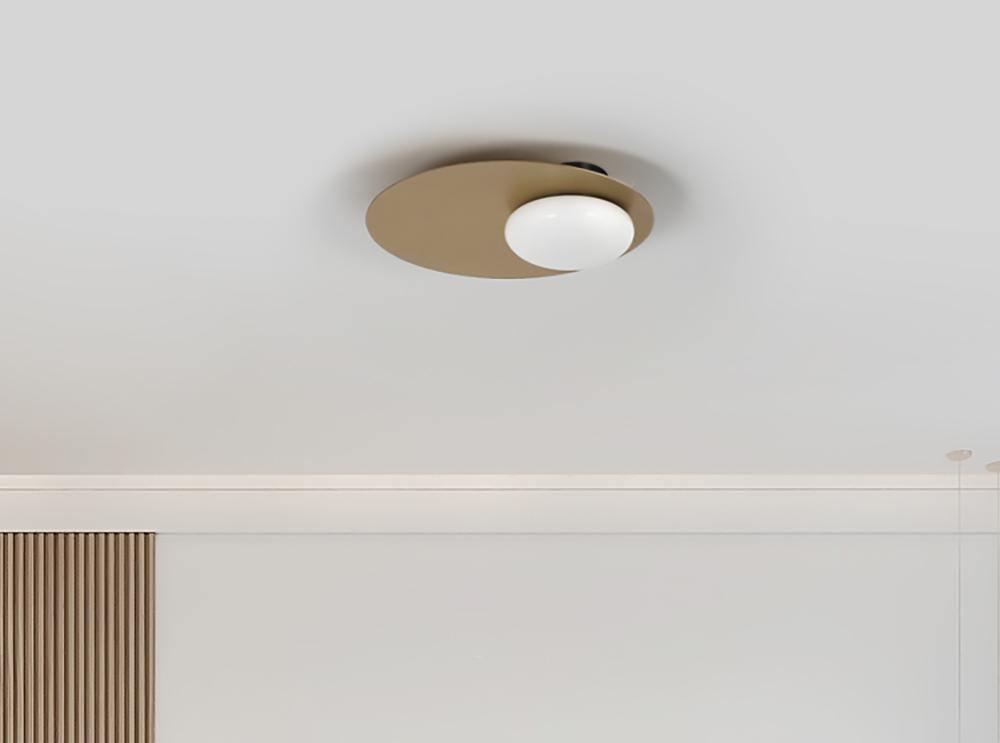 Ivsolion aplique de pared moderno minimalista con vidrio