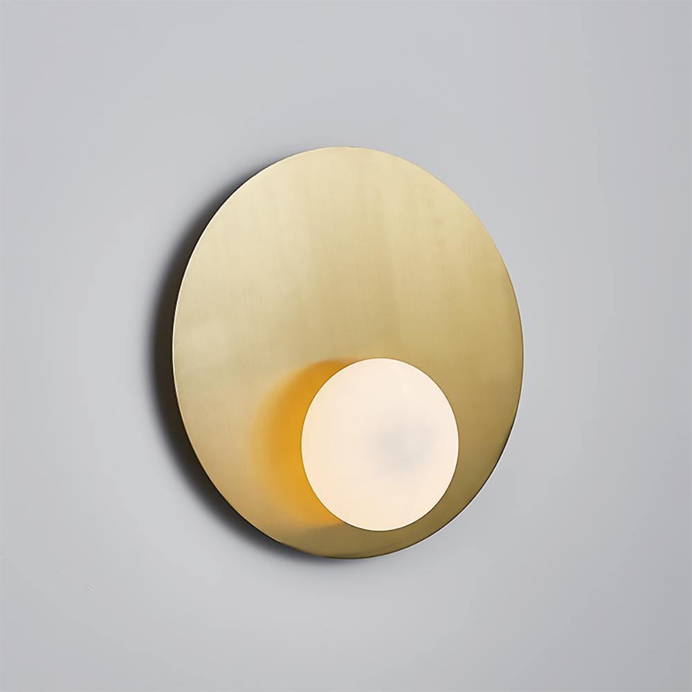Ivsolion aplique de pared moderno minimalista con vidrio