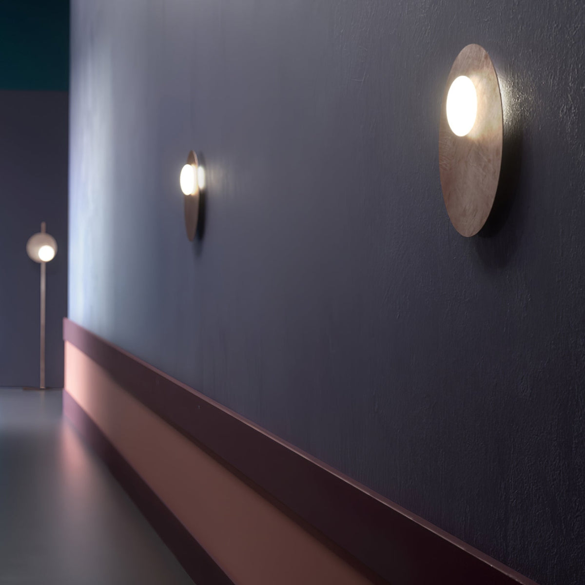 Ivsolion aplique de pared moderno minimalista con vidrio