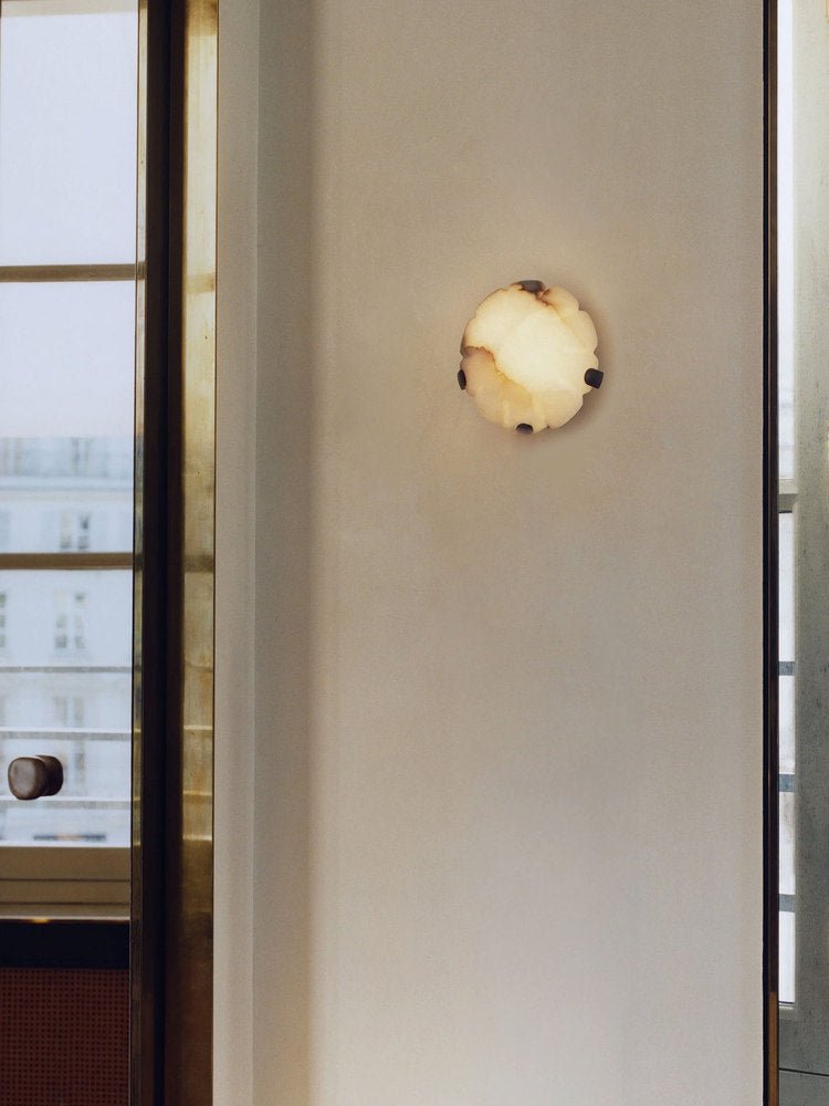 Lunor aplique de pared alabastro