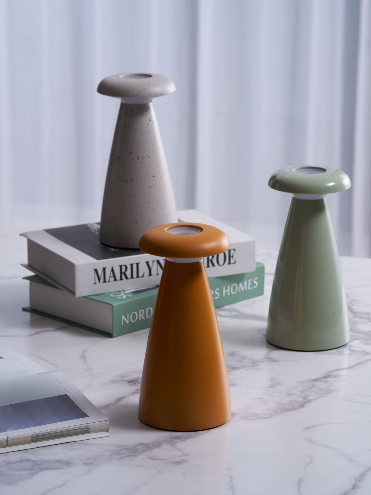 Mushroove lámpara de mesa de cerámica minimalista