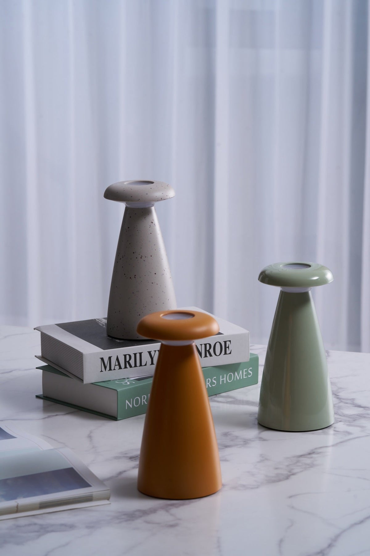 Mushroove lámpara de mesa de cerámica minimalista