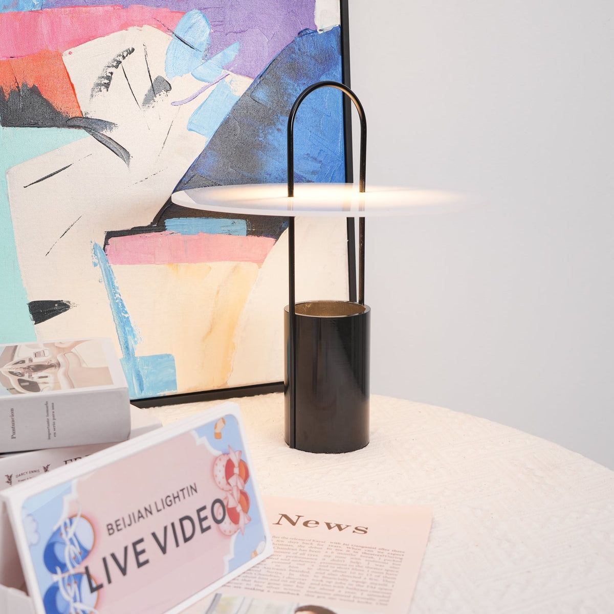 Hattie lámpara de mesa moderna