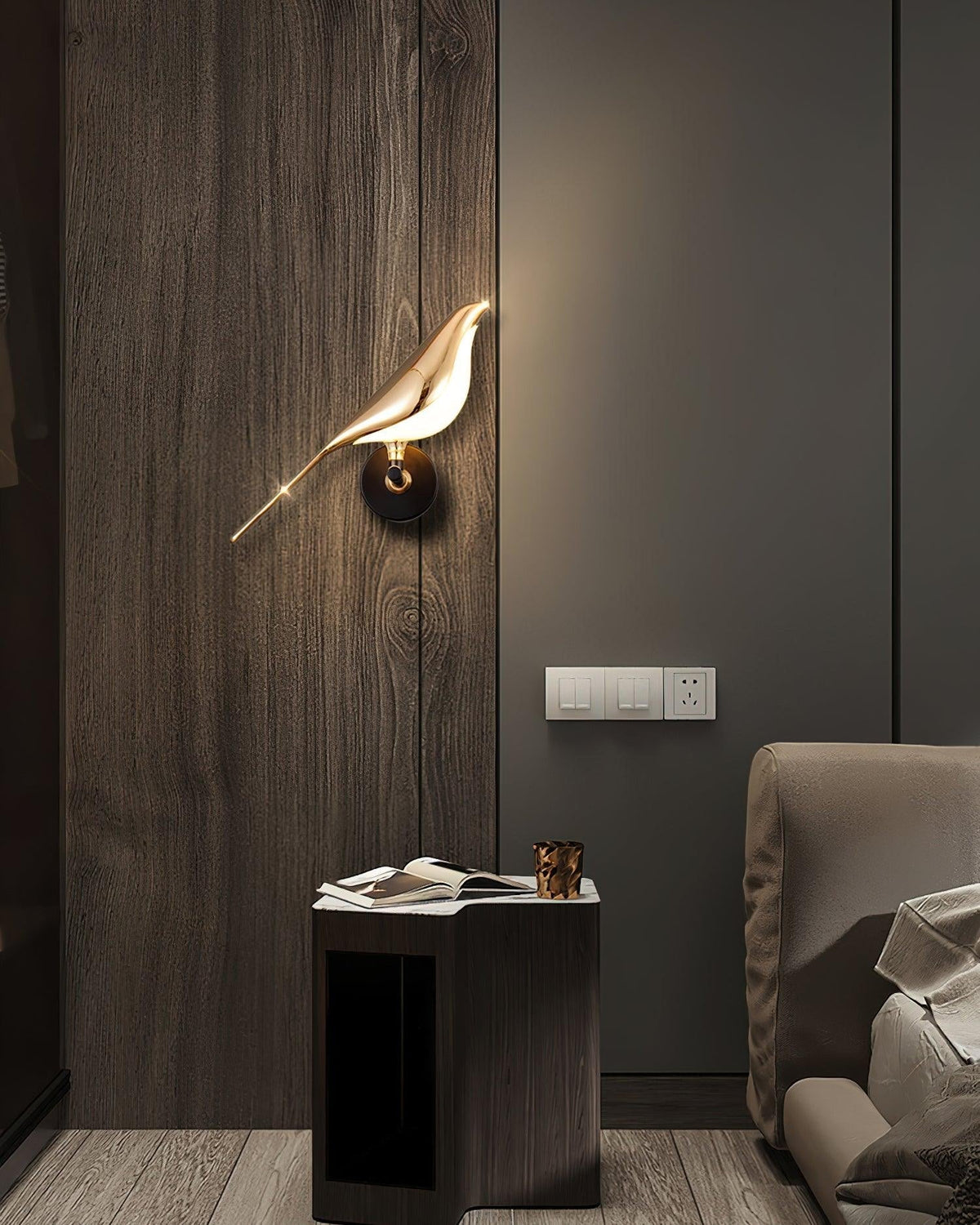 Vale aplique de pared Loveable Premium nórdico con enchufe enchufable